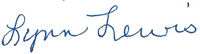 signature of Lynn Lewis