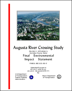 Cover of ’Augusta River Crossing Study’ publication.