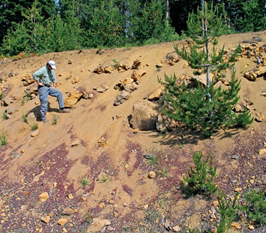 Photo of steep landscape