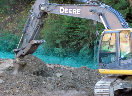 Photo of an excavator