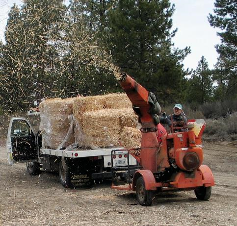 Photo of straw blower