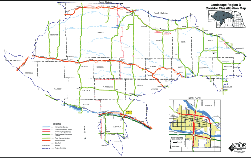 Map of Nebraska Landscape Region D