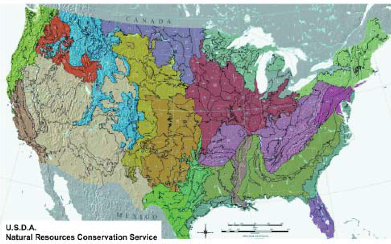 map of USDA Natural Resources Conservation Service