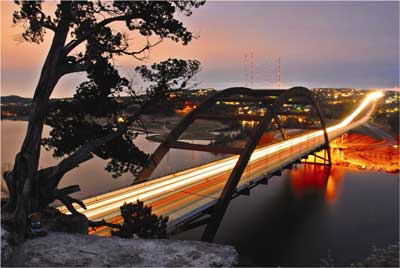 Photograph: 360 Bridge, Austin, Texas.