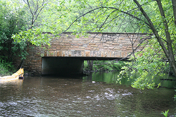 Photograph of a stone bridge