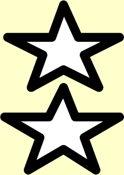 two white stars