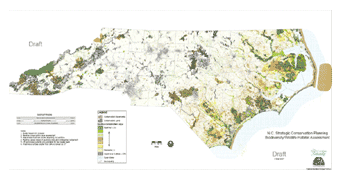 An image from the Conservation Planning Tool. Graphic courtesy of NCDENR.