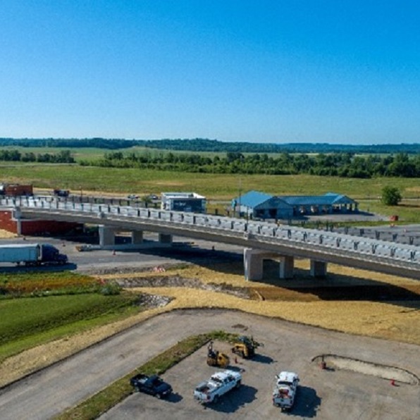 A photograph of Grand Valley Boulevard Bridge in Martinsville, Indiana