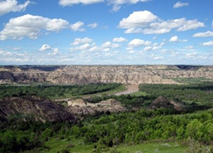 North Dakota valleys and mountains