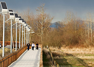 Photograph of a portion of the Haxton Way pedestrian-bicycle trail