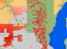 Figure 4: Demonstration of plan integration for the North Peoria area.