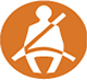 icon of a person wearing a safety belt