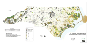 Figure 9: Sample Wildlife Habitat Assessment map from the project's Conservation Planning Tool.