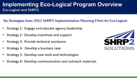 an Implementing Eco-Logical Program Overview presentation slide