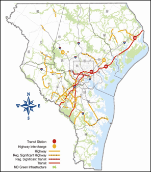 Figure 3. Maryland green infrastructure