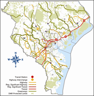 Figure 4. Protected lands and greenways