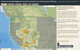 screenshot of MAG’s Intermountain West Story Map