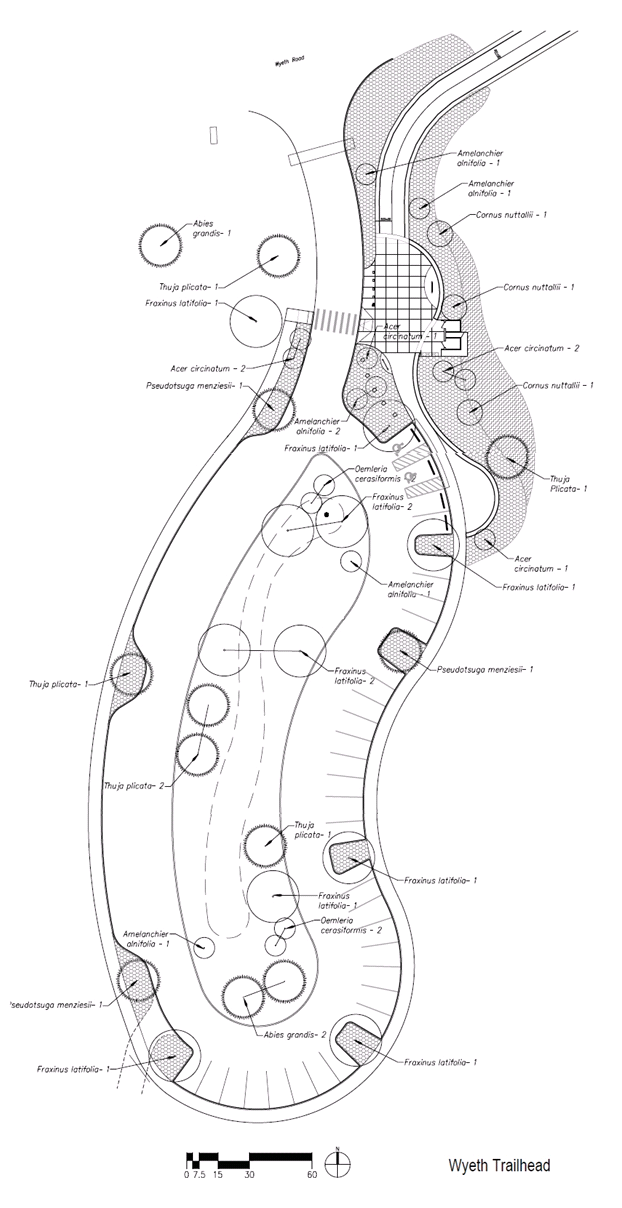 Map of Wyeth Trailhead