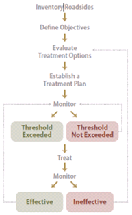 Illustration of components of a decision-making process for treating unwanted vegetation