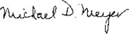 signature of Michael Meyer