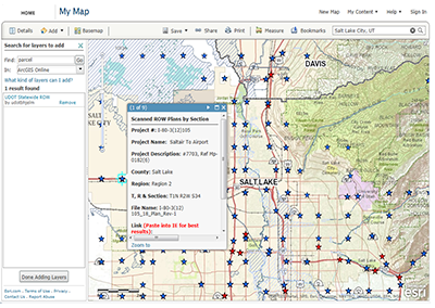 UPlan screenshot showing a map of Salt Lake City and tool controls