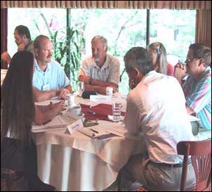 FHWA workshop participants gathered around tables and took full advantage of networking opportunities, getting to know more resource energy staff.